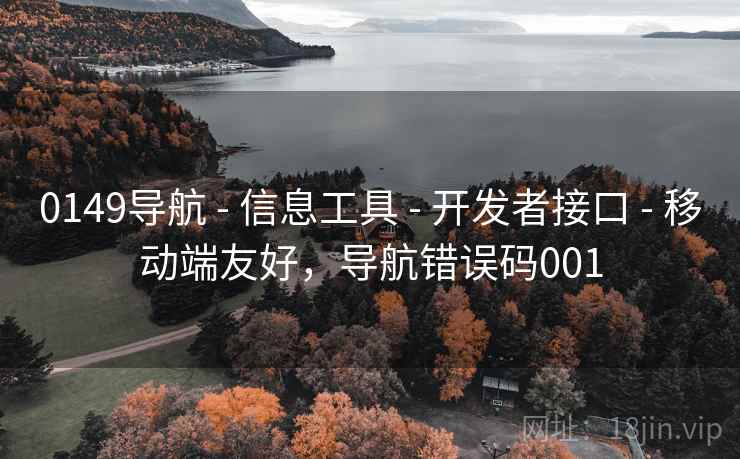 0149导航 - 信息工具 - 开发者接口 - 移动端友好，导航错误码001